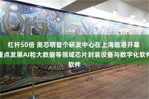 杠杆50倍 奥芯明首个研发中心在上海临港开幕 重点发展AI和大数据等领域芯片封装设备与数字化软件