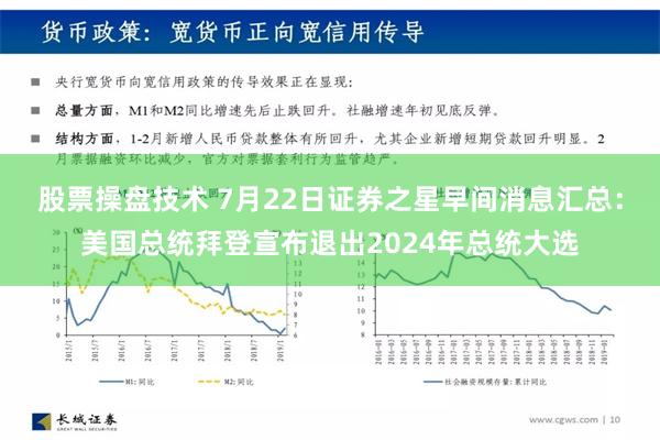   股票操盘技术 7月22日证券之星早间消息汇总：美国总统拜登宣布退出2024年总统大选