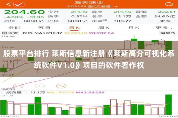 股票平台排行 莱斯信息新注册《莱斯高分可视化系统软件V1.0》项目的软件著作权