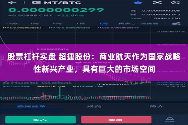股票杠杆实盘 超捷股份：商业航天作为国家战略性新兴产业，具有巨大的市场空间